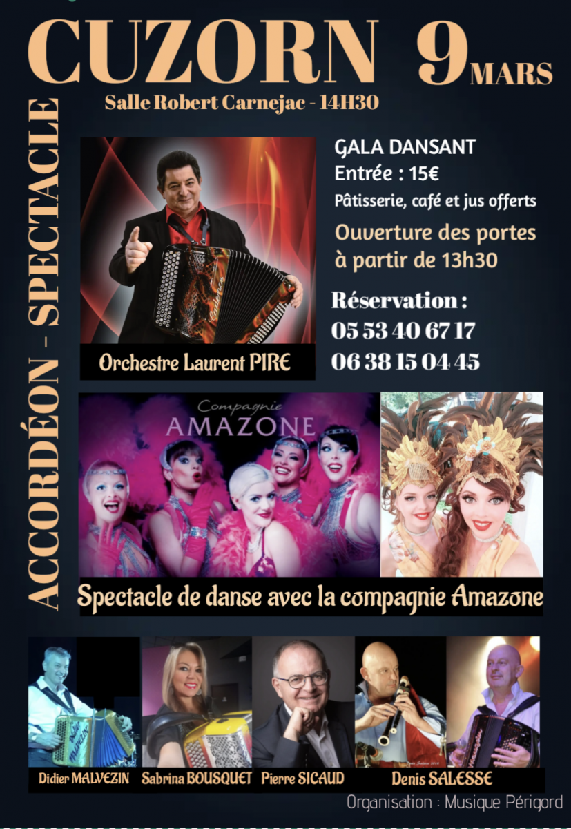 Gala d'accordéon et spectacle de danseuses de  ...