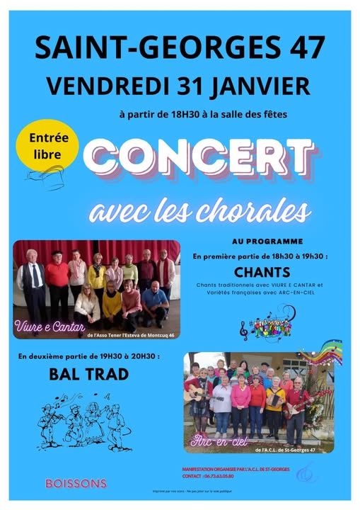 Concert avec les chorales