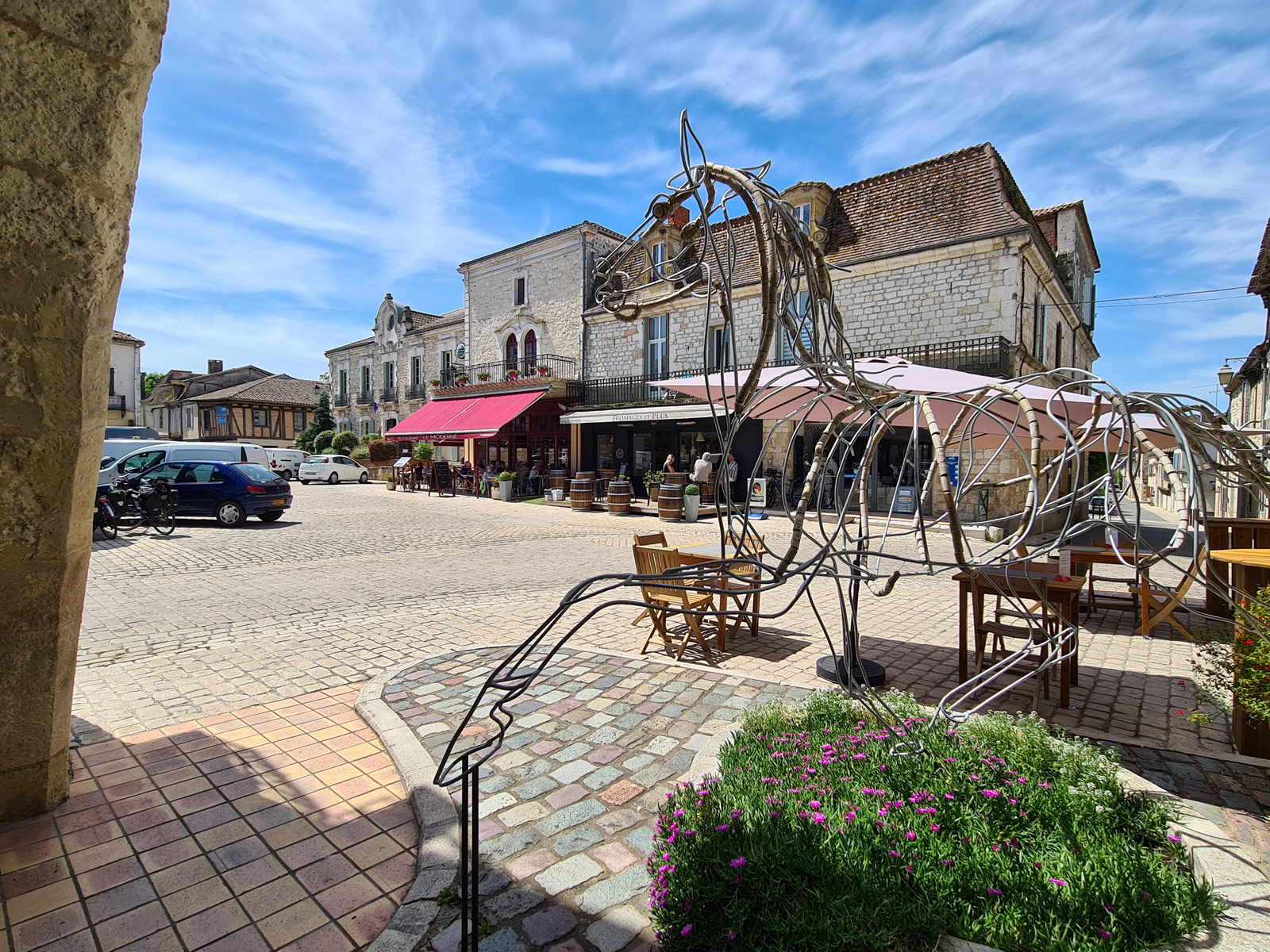 Visite de la bastide de Villeréal